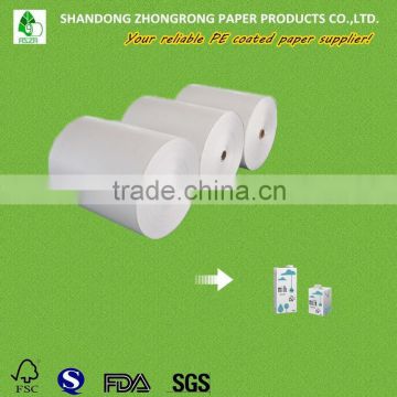 fresh milk/beverage box paper with pe coated