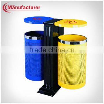 Mesh Design Open Top Trash Bins Sortable Garbage Bin Used in Garden