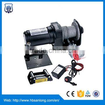 2000lbs 12V mini electric cable winch