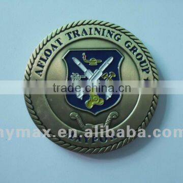 hot soft enamel suverniror metal coin