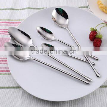 high quality stainless steel 1810 mirror polish flat ware set with stainless steel spoon set