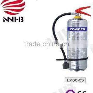 CE 4KG DRY POWDER FIRE EXTINGUISHER(STAINLESS CYLINDER)