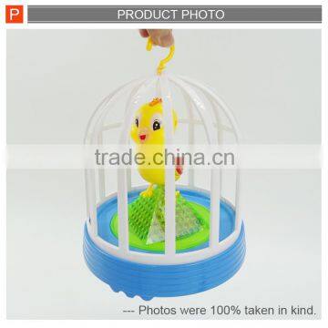 Funny Electric Voice Control Singing Bird Cage Toys for Kids photo-2
