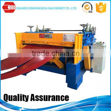 Automatic steel metal sheet flattening cutting machine