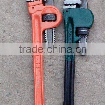 Free sanple American Type Heavey Duty Pipe Wrench with Dipped Handle