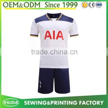 Wholesale sublimation printing football jersey fabric grade original quality soccer training uniform