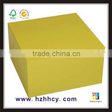 2014 Yellow Luxury Gift Packing Box for Wholesale