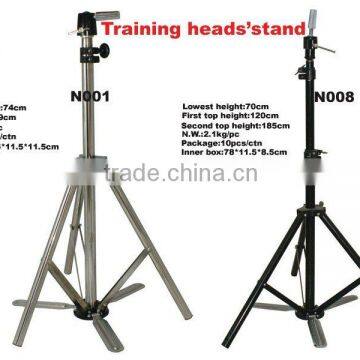 professional salon training metal head display stand