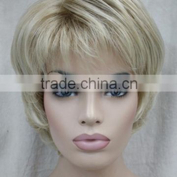 Natural Style Blonde Mixed Short Women ladies Daily Wig N515