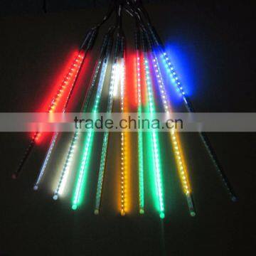 waterproof decorations in icicle shape,led meteor light for holiday outdoor used
