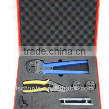 Solar PV Tool Set MC4 crimping tool kit A2546-5D2, combination tool set for solar PV cables and MC4, MC3, Tyco connectors