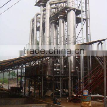 Four effect falling film evaporator