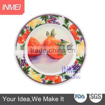 8" custom printed ceramic plate