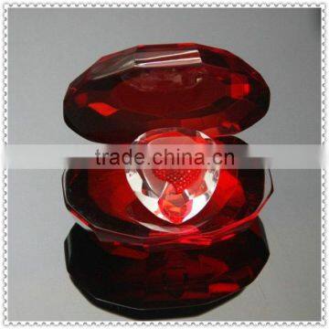 Charming Romantic Red Crystal Figurines For Wedding Souvenir