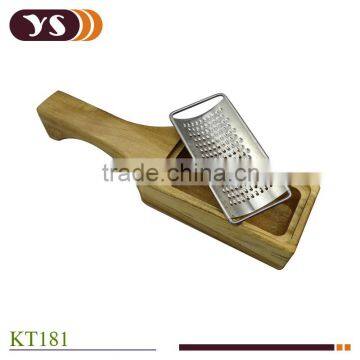 Hot Sale Kitchen Utensil Vegetable Grater With Wood Drawer photo-2