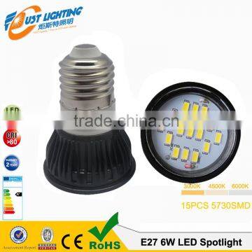 6W 15smd 5730smd Ra80 2700k-65ook 220v Gu10 Led Spotlights photo-2