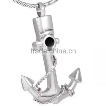 SRP8201 Silver Jewelry Sailor Memorials Navy Anchor Pendant Stainless Steel Cremation Jewelry