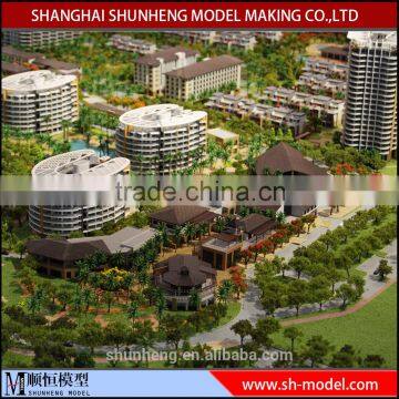 Architectural Residential Building Scale Model With Lighting System