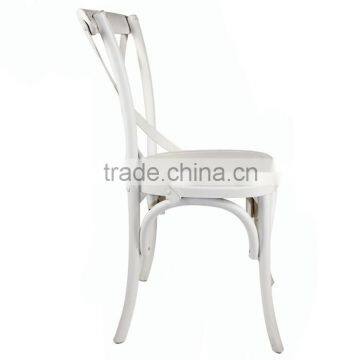 Wooden Antique Cross Back Dining Chair/Wedding Chair/white Chair photo-2