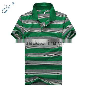 New Design Men's Cotton Striped Polo Shirt