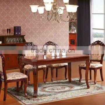 living room oak solid wood dining table and chairs DXY-902 dining table and 803 dining chairs