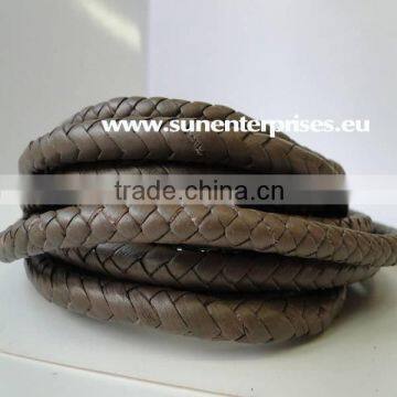 Round Leather Cords - Coffee - 1.5mm