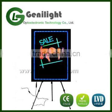 Flashing Remote Control Illuminated Erasable Neon LED Message Menu Sign Writing Board