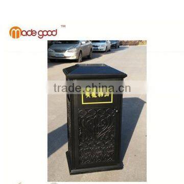 mansion corridor medium cover rectangular dustbin street trash can garden public patio aluminum dustbin