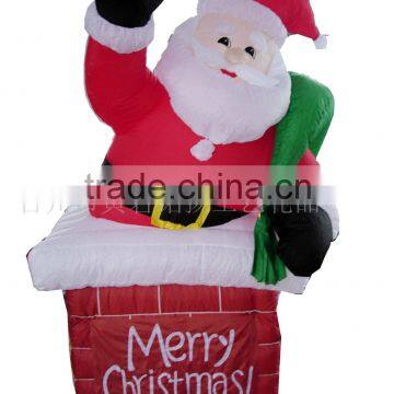 Inflatable moving santa