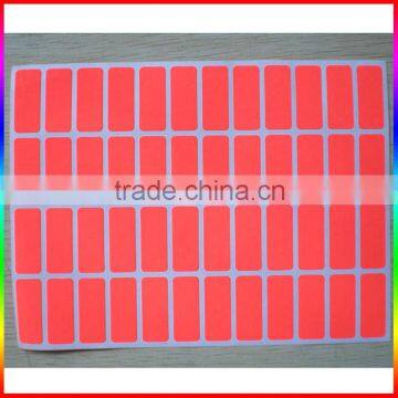 Fluorescence Magenta and Green Paper Sticker in Rectangle photo-2