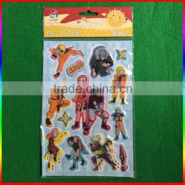 cartoon character PVC sticker puffy sticker