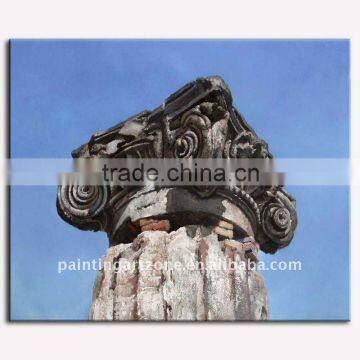 Handmade classical building oil painting