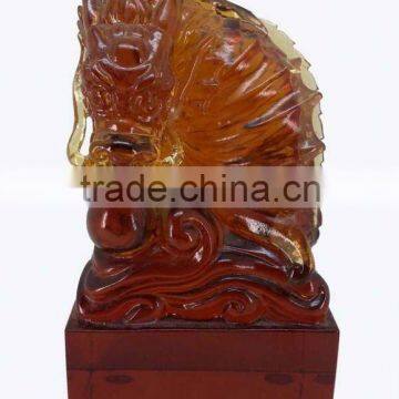 art glass - fengshui gift- glass seal --BS131