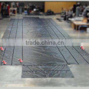 Heavy Duty 18oz Lumber Tarp 20ftx27ft (6' Drop), 20' x 27' with 6 Ft Drops, 8' x 6' Flap/Tail