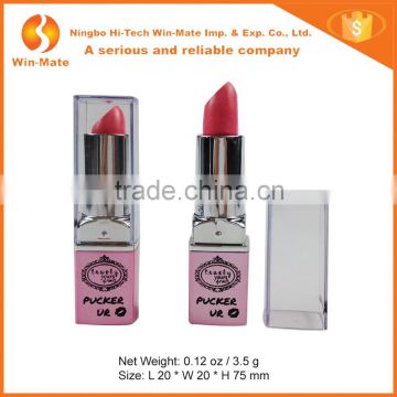 Pink New Private Novelty Bright Colored Feminine Matte Natural Lipstick OEM