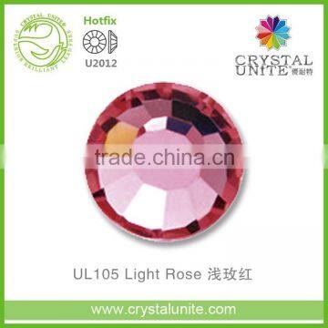 U2012 Light Rose Lead Free Hot Fix Rhinestone