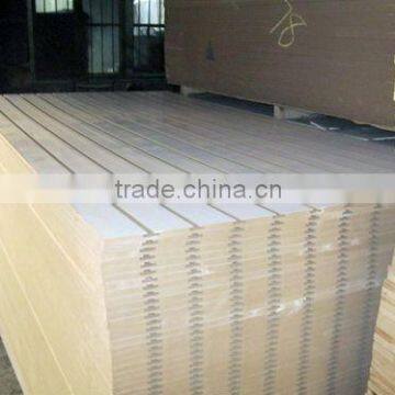 Slot melamine wall MDF board