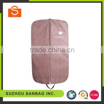 Factory sales promotion plastic garment bag,foldable non woven garment bag