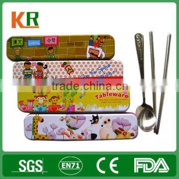 pencil box shape tin box for chopstick gift package