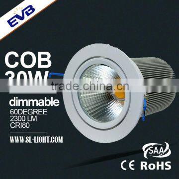 Triac Dimmable LED Downlight COB 5-50W Taiwan LED