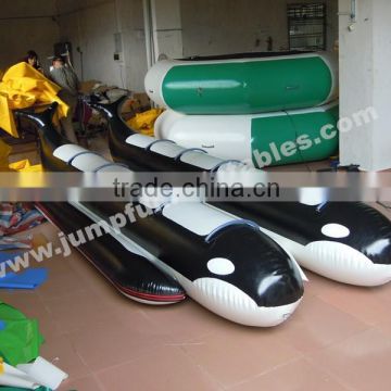 Best quality Banana water boat&0.9mm PVC inflatable banana for sale