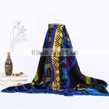 Free Sample Cost- High Quality-Digital Print Satin Foulard Scarf