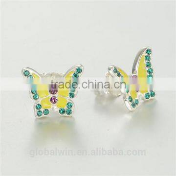 New Design Fashion Cheap Factory Direct Sale Butterfly Enamel Earrings photo-3