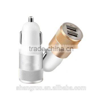 2.1A New Cannon cigarette lighter car charger dual USB car charger