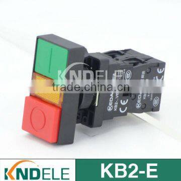 double push button switch resistance type ,red and green with a light LED 24V 110V 220V XB2-EW