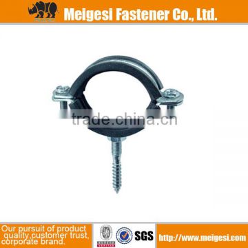 supply fastener with good quality material steel EPDM rubber pipe clamps