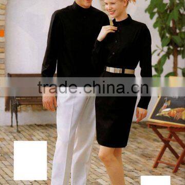 HOT selled top quality restaurant waiter uniform OEM