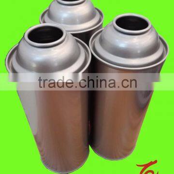 Empty high pressure safety metal aerosol cans for refill