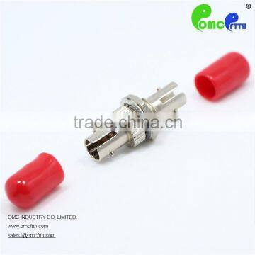 High quality China-made ST SX red fiber optic adapter