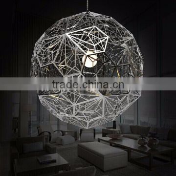 Creative simple hollow metal balls etched honeycomb section chandelier